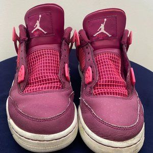 Nike Air Jordan 4 Retro GS VALENTINE'S DAY PINK BERRY PURPLE WHITE
